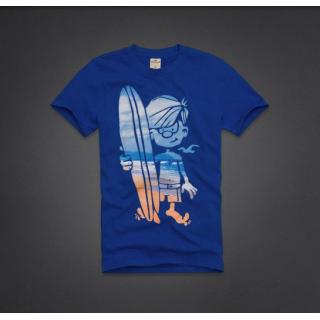 T-shirt Hollister Homme Bleu